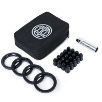 20X M12X1.25 CONE SEAT  SPLINE BLACK 67/56MM